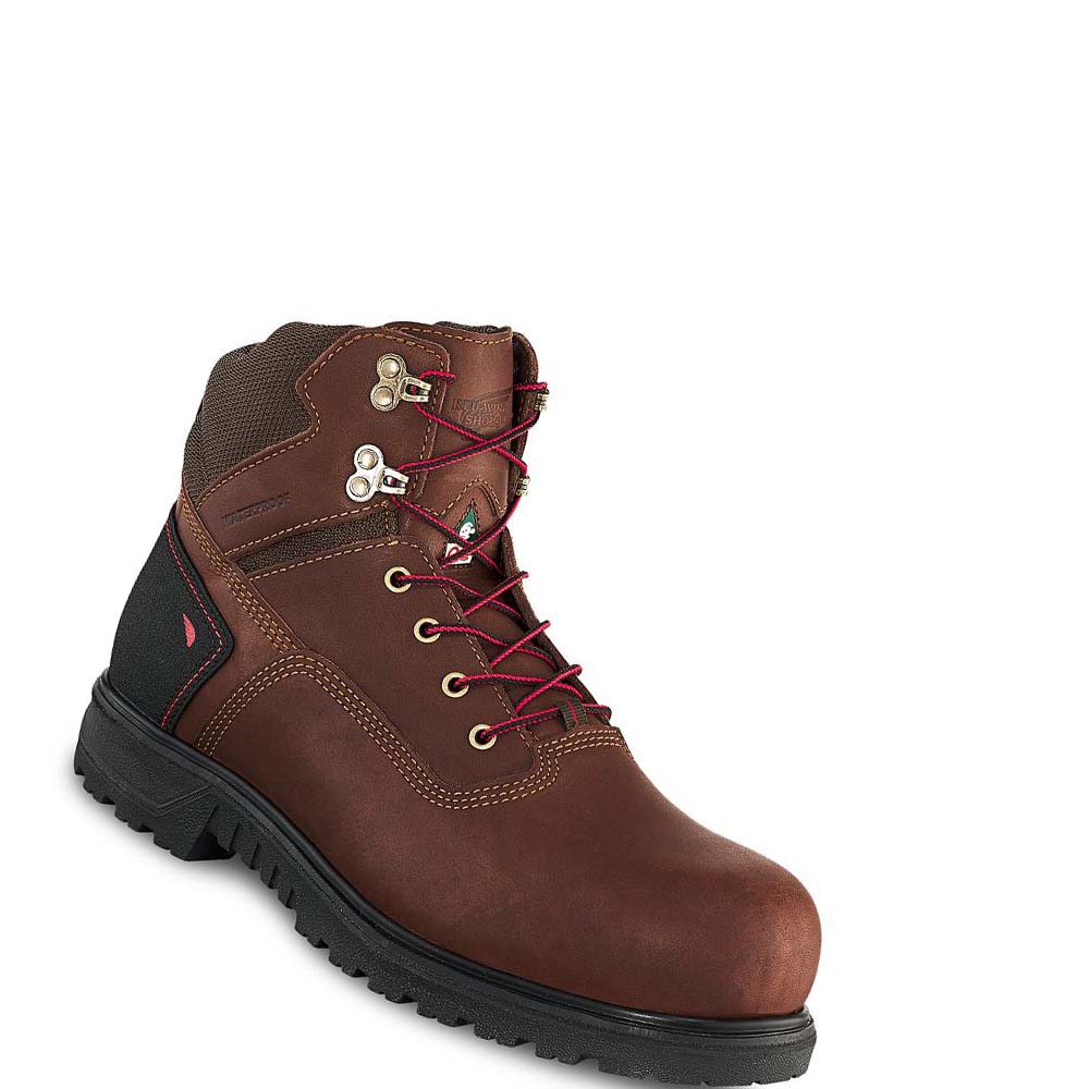 Red Wing Brnr XP 6-inch Waterproof CSA Men\'s Safety Boots Coffee | ZA 350QMA